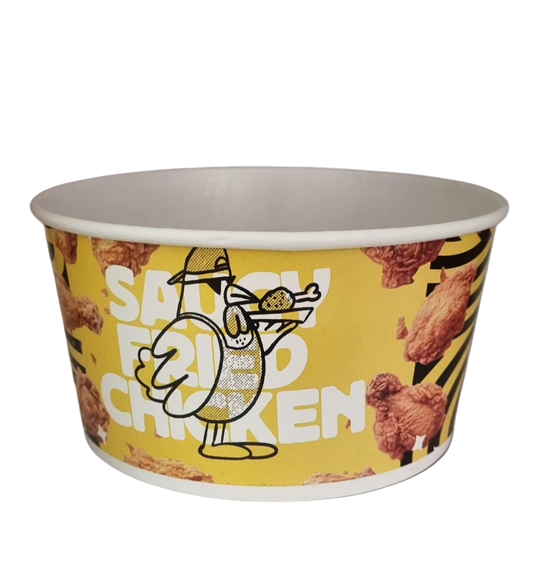 سطل سوخاری 2000 سی سی تعداد در کارتن 540 عدد - ظرف سوخاری کاغذی