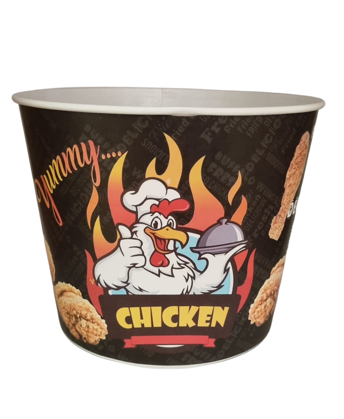سطل سوخاری 3500 سی سی تعداد در کارتن 300 عدد - (کاپو) - ظرف سوخاری کاغذی